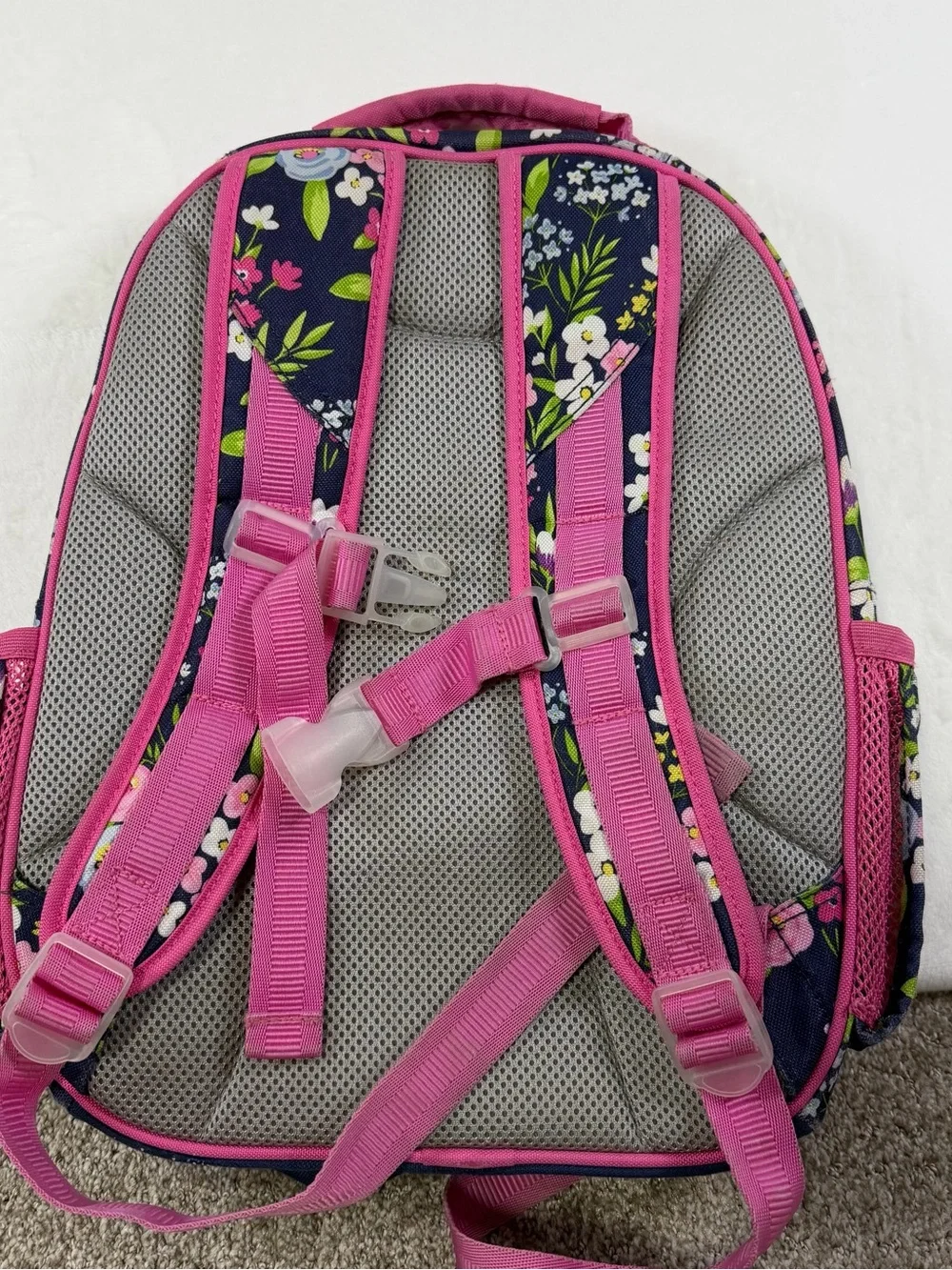 Pottery Barn Kids Floral Backpack with Pink Accents - Charlotte